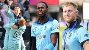 Ben Stokes, Joe Root, and Jofra Archer